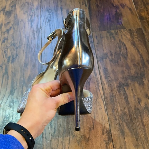 Michael Kors Silver Sparkly Heels - Picture 6 of 14